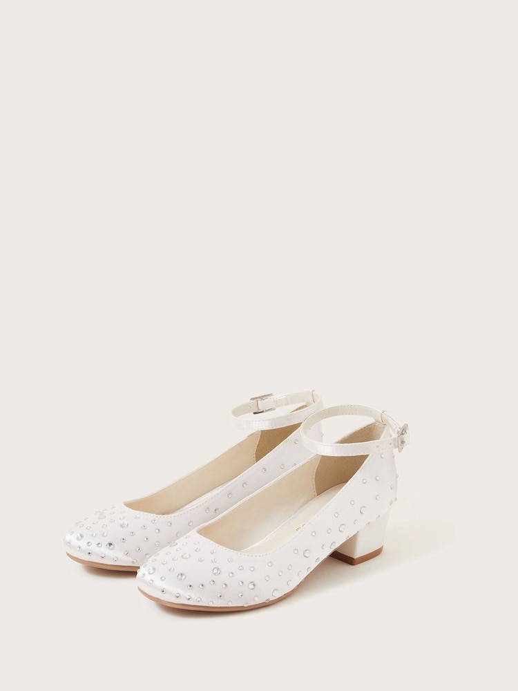 Monsoon Natural Diamanté Heels - Image 1 of 3