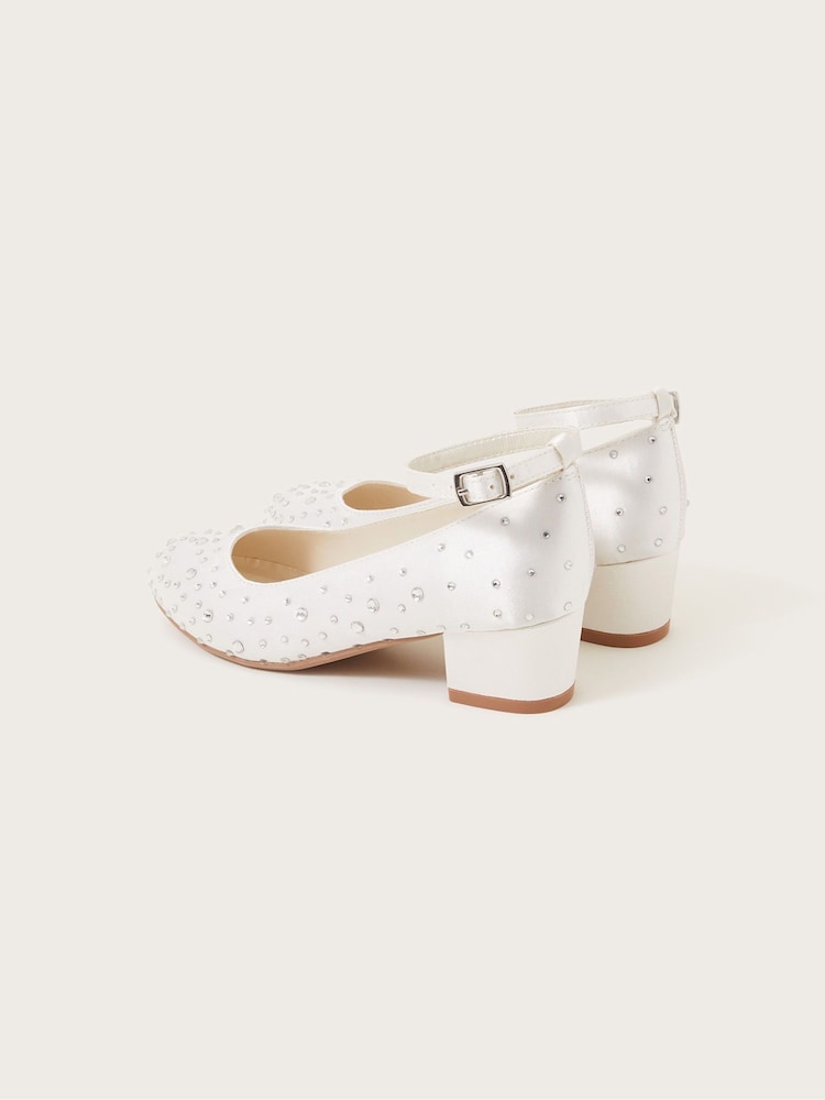 Monsoon Natural Diamanté Heels - Image 2 of 3