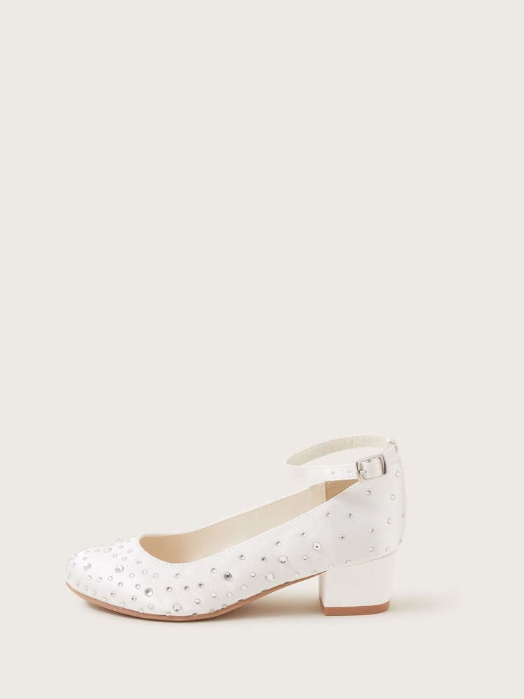 Monsoon Natural Diamanté Heels - Image 3 of 3