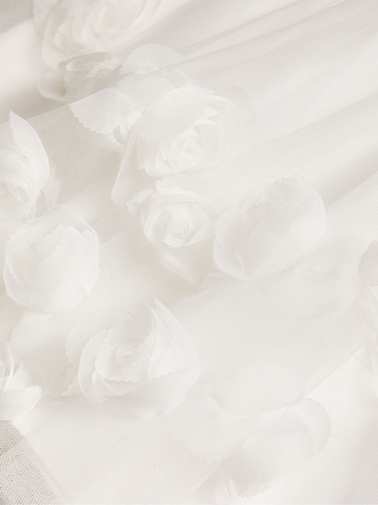 Monsoon White Mila Baby Bridesmaid Dress - Image 3 of 3