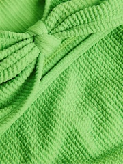Monsoon Green Tie Bow Textured Bikini Set - Image 3 of 3