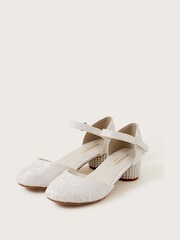 Monsoon Natural Pretty Lacey Two Part Heels - Image 1 of 3