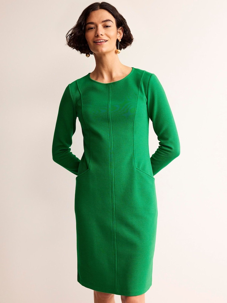 Boden Green Ellen Ottoman Dress - Image 1 of 5