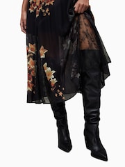 AllSaints Black Laverna Stargazer Dress - Image 5 of 6
