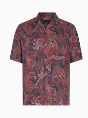 AllSaints Blue Zowie Shirt - Image 7 of 7