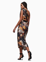 AllSaints Brown Laura Mars Dress - Image 2 of 7