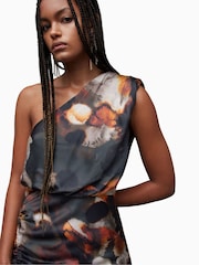 AllSaints Brown Laura Mars Dress - Image 5 of 7