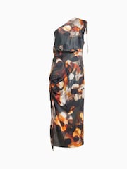 AllSaints Brown Laura Mars Dress - Image 7 of 7