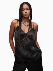AllSaints Black Ophelia Top - Image 3 of 5