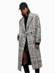 AllSaints Black Mabelx Coat - Image 1 of 7