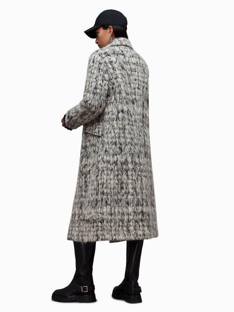 AllSaints Black Mabelx Coat - Image 2 of 7