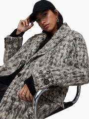 AllSaints Black Mabelx Coat - Image 5 of 7