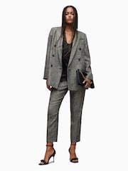 AllSaints Grey Astrid Sparkle Blazer - Image 1 of 9