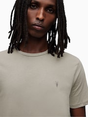 AllSaints Grey Brace Short Sleeve Crew T-Shirt - Image 4 of 5