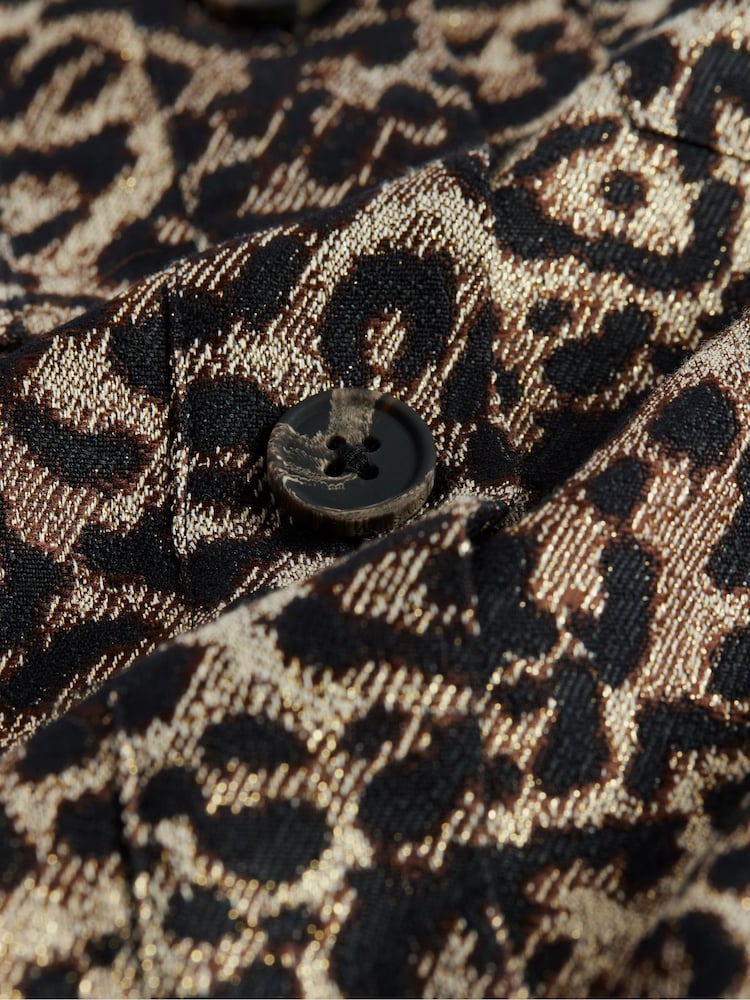 AllSaints Gold Jemi Leppo Shirt - Image 7 of 7
