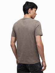 AllSaints Grey Brace Contrast Short Sleeve Crew T-Shirt - Image 2 of 6