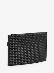 AllSaints Black Bettina Stud Clutch Bag - Image 1 of 1