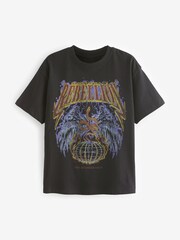 Black Rebellion Relaxed Fit Short Sleeve Graphic 100% Cotton T-Shirt (3-16yrs) - Image 1 of 3