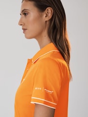 Reiss x McLaren F1 Team Papaya Crypto McLaren F1 Mercerised Cotton Polo Shirt - Image 7 of 9
