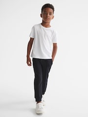 Reiss White Bless 13-14 yrs Cotton-Blend Jersey Crew-Neck T-Shirt - Image 6 of 7