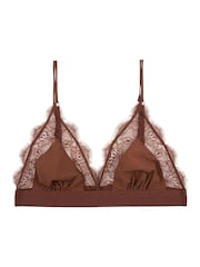 Love Stories Dark Brown Love Lace Bralette - Image 3 of 3