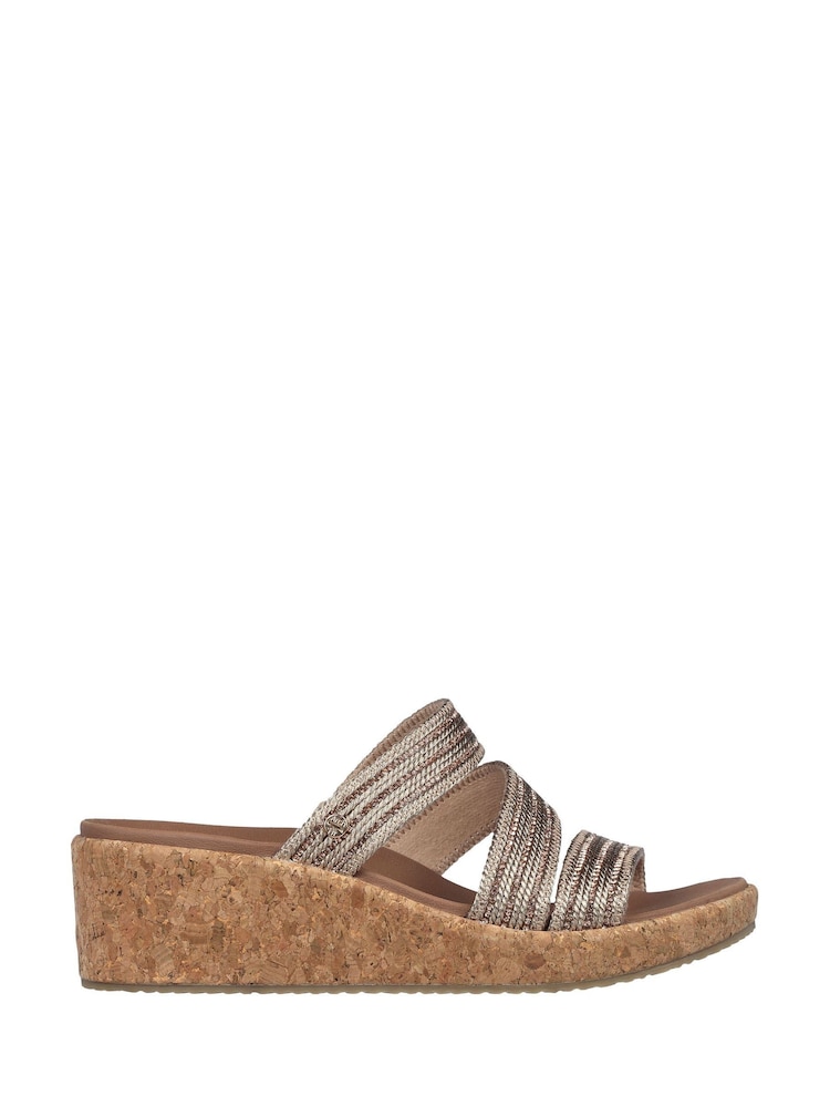 Skechers Rose Gold Womens Arch Fit Beverlee Classic Sandals - Image 1 of 5 Skechers Rose Gold Womens Arch Fit Beverlee Classic Sandals - Image 1 of 5