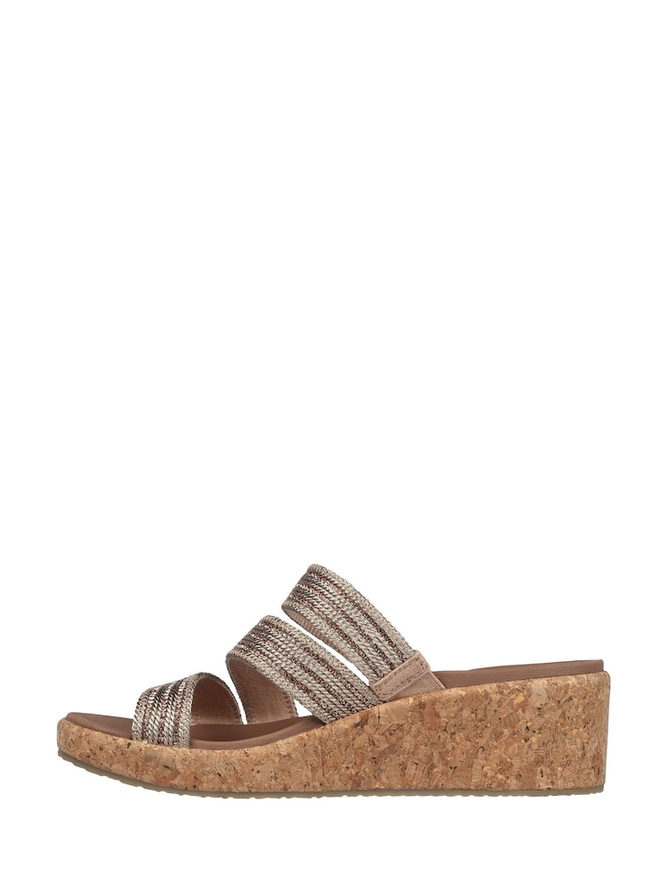 Skechers Rose Gold Womens Arch Fit Beverlee Classic Sandals - Image 2 of 5 Skechers Rose Gold Womens Arch Fit Beverlee Classic Sandals - Image 2 of 5
