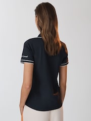 Reiss x McLaren F1 Team Navy Crypto McLaren F1 Mercerised Cotton Polo Shirt - Image 5 of 9