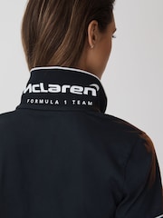 Reiss x McLaren F1 Team Navy Crypto McLaren F1 Mercerised Cotton Polo Shirt - Image 6 of 9