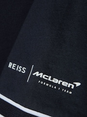 Reiss x McLaren F1 Team Navy Crypto McLaren F1 Mercerised Cotton Polo Shirt - Image 9 of 9