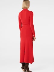 Forever New Red Brielle Fit and Flare Midi Dress - Image 3 of 5