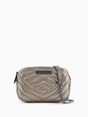 Silber - Armani Exchange Gesteppte Kameratasche - Bild 1 von 6