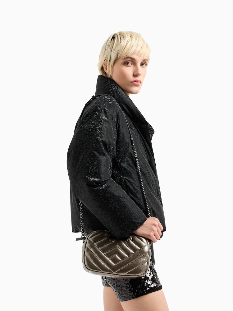 Silber - Armani Exchange Gesteppte Kameratasche - Bild 6 von 6