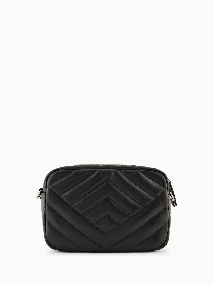 Schwarz - Armani Exchange Gesteppte Kameratasche - Bild 2 von 8