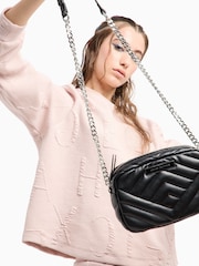 Schwarz - Armani Exchange Gesteppte Kameratasche - Bild 8 von 8
