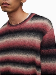AllSaints Pink Aurora Striped Jumper - Image 2 of 8