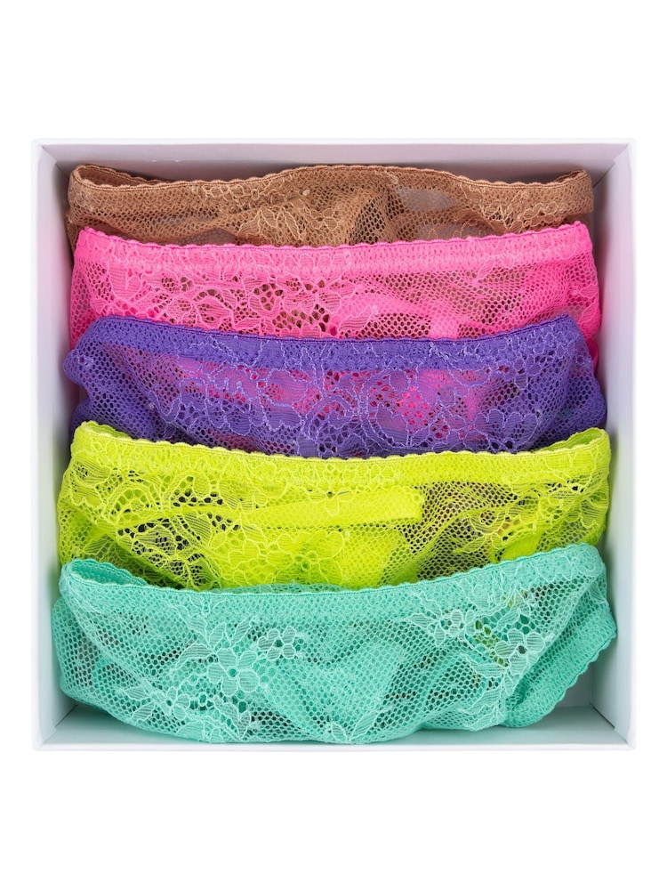 Love Stories Multi Weekday Spice Thong Set 5 Pack - Image 2 of 6