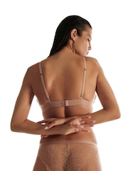 Love Stories Light Brown Wild Rose Lace Briefs - Image 3 of 5