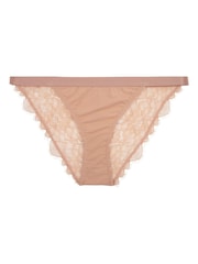 Love Stories Light Brown Wild Rose Lace Briefs - Image 4 of 5