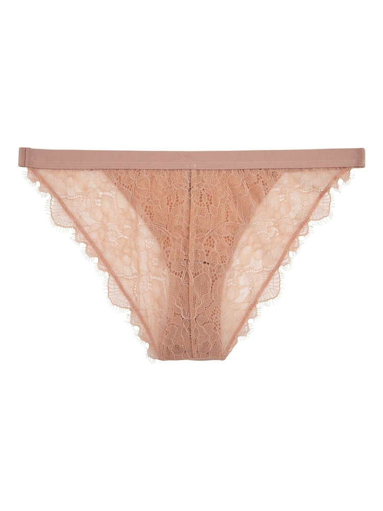 Love Stories Light Brown Wild Rose Lace Briefs - Image 5 of 5