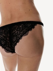 Love Stories Black Wild Rose Lace Briefs - Image 2 of 3