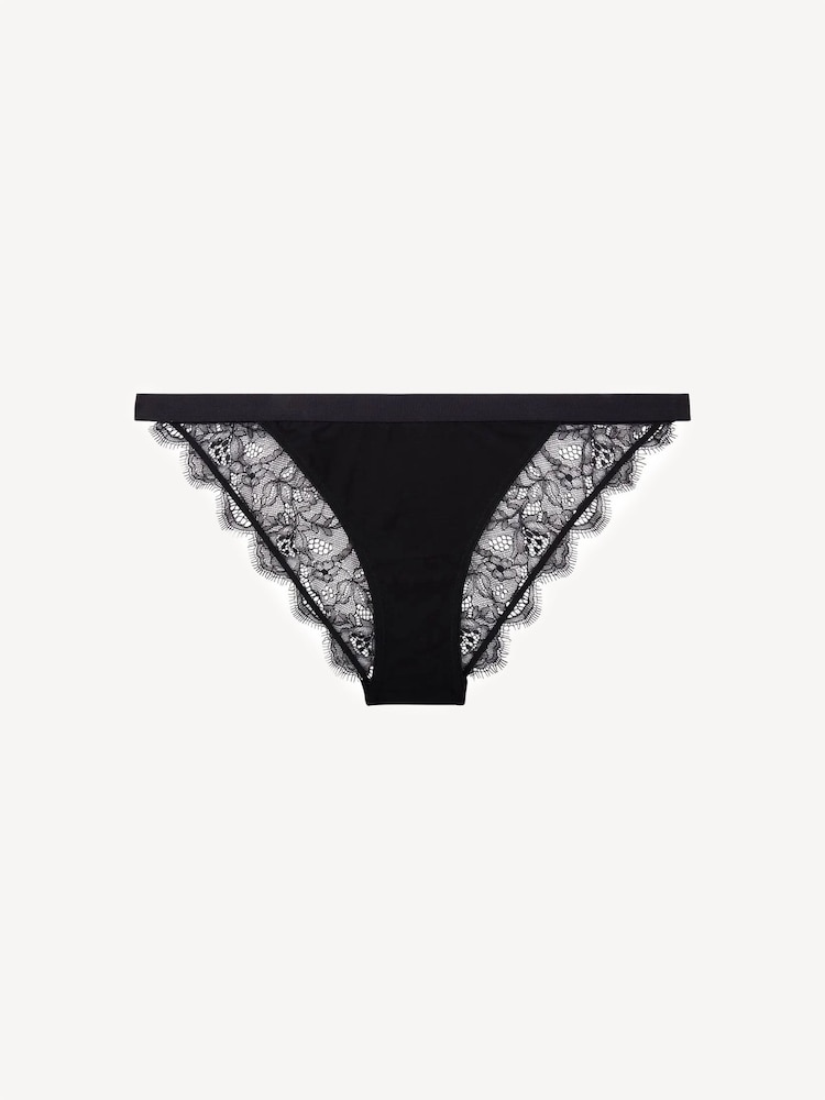 Love Stories Black Wild Rose Lace Briefs - Image 3 of 3