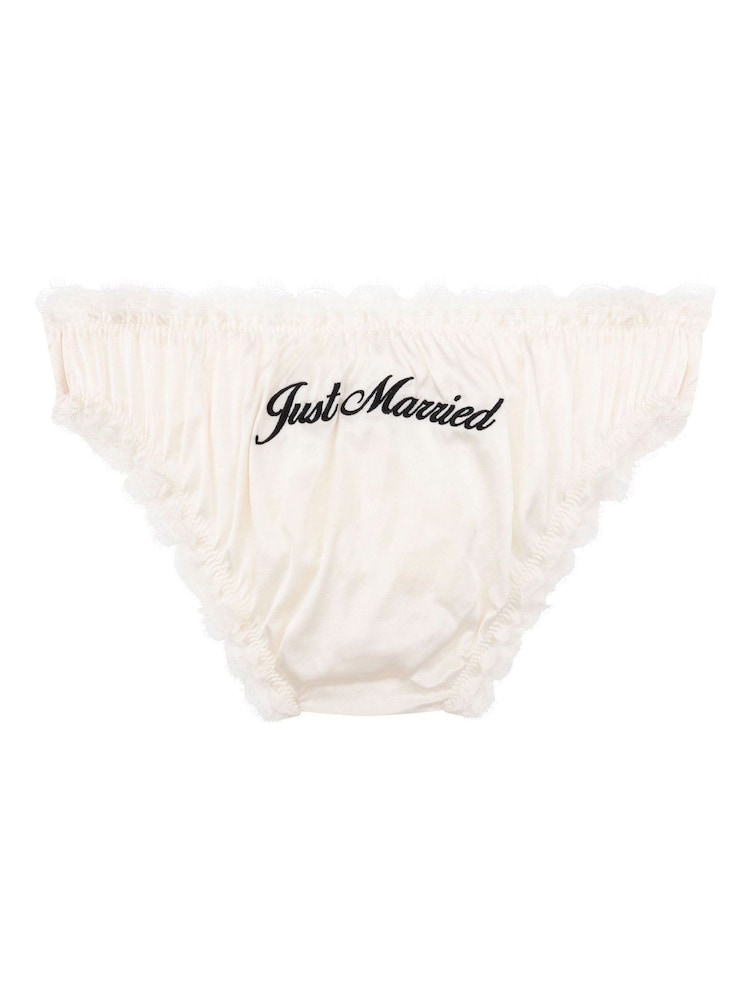 Love Stories White Lola Just Married Silk Briefs - Image 3 of 3 Love Stories White Lola Just Married Silk Briefs - Image 3 of 3