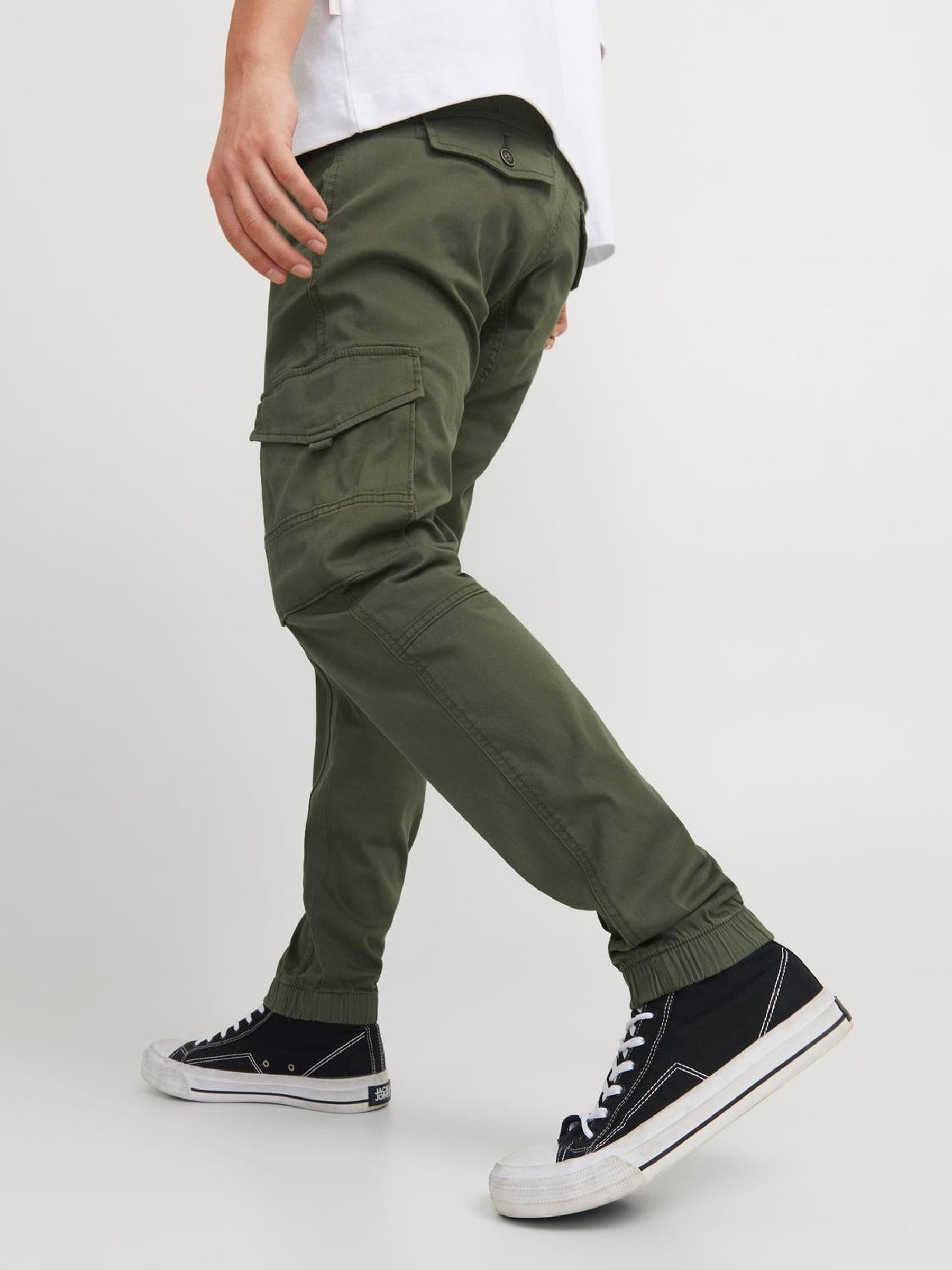 Buy JACK & JONES Green Cargo Trousers from Next USA