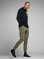 Зеленый - Брюки-карго JACK & JONES - Изображение 4 из 7