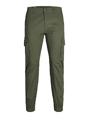 Зеленый - Брюки-карго JACK & JONES - Изображение 5 из 7