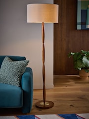 Dark Natural Lloyd Floor Lamp - Image 1 of 5