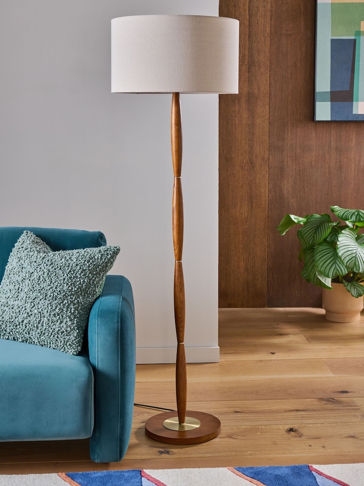 Dark Natural Lloyd Floor Lamp - Image 2 of 5 Dark Natural Lloyd Floor Lamp - Image 2 of 5