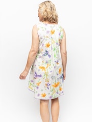 Nora Rose Cream Leaf Print Swing Nightdress - Image 2 of 3