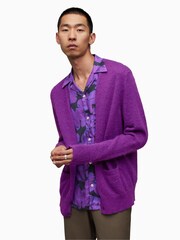 AllSaints Purple Kennedy Cardigan - Image 5 of 8